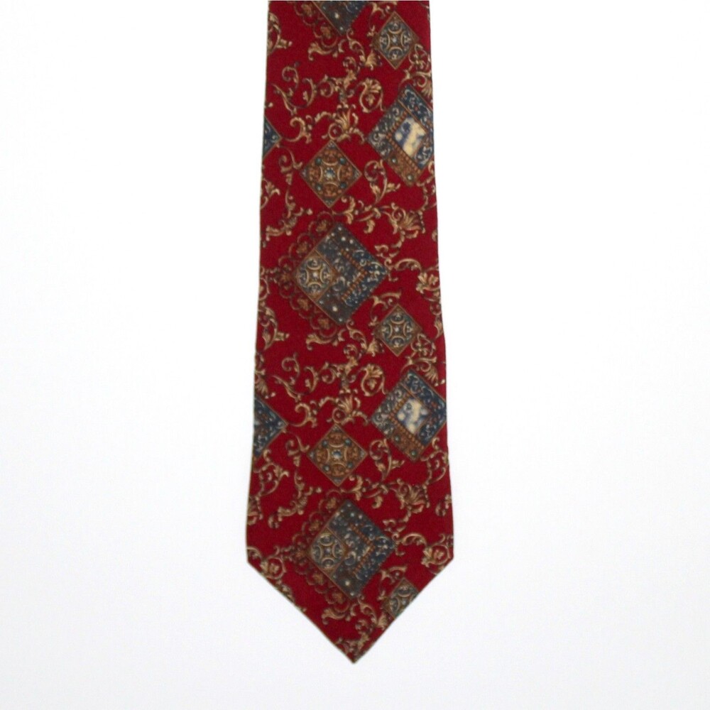Necktie Metropolitan Museum of Art silk red gold baroque